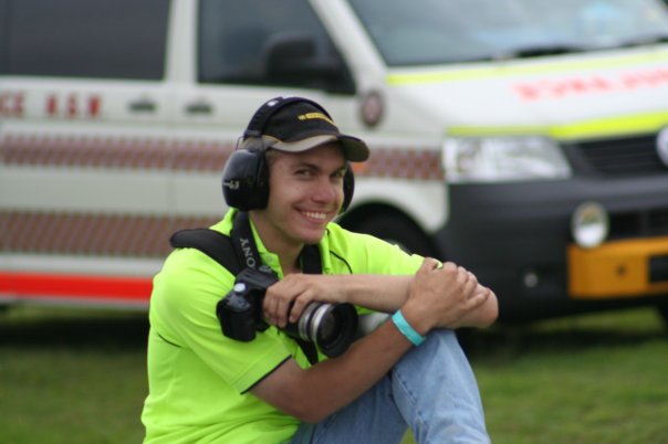 Photograph of me with my first DSLR at the 2007 Revfest in Sydney